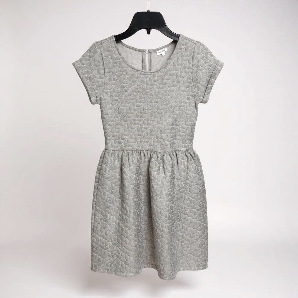 Splendid Girls Gray Quilted Dress‎ Size 12